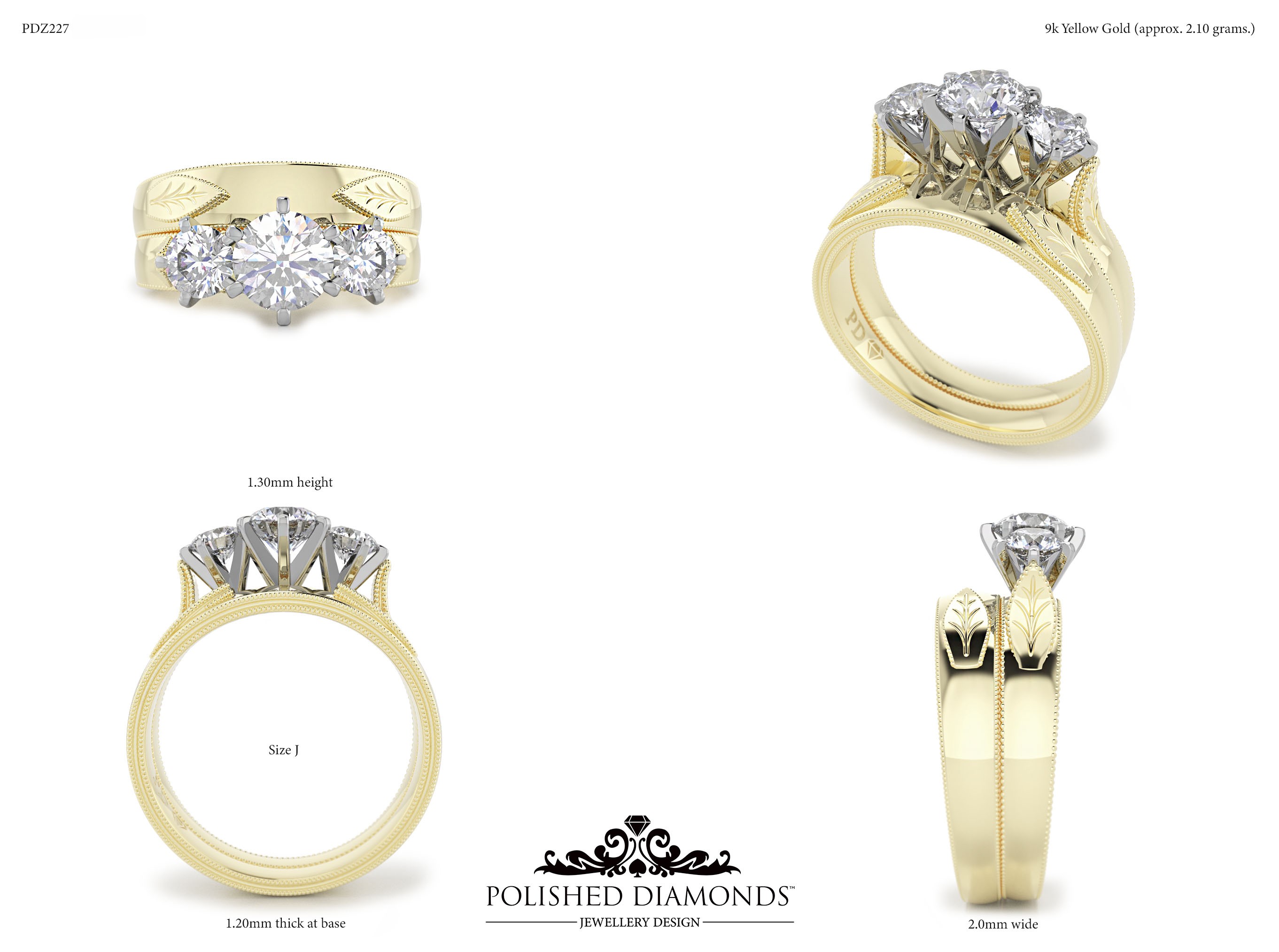 Ladys Wedding ring – PDZ227