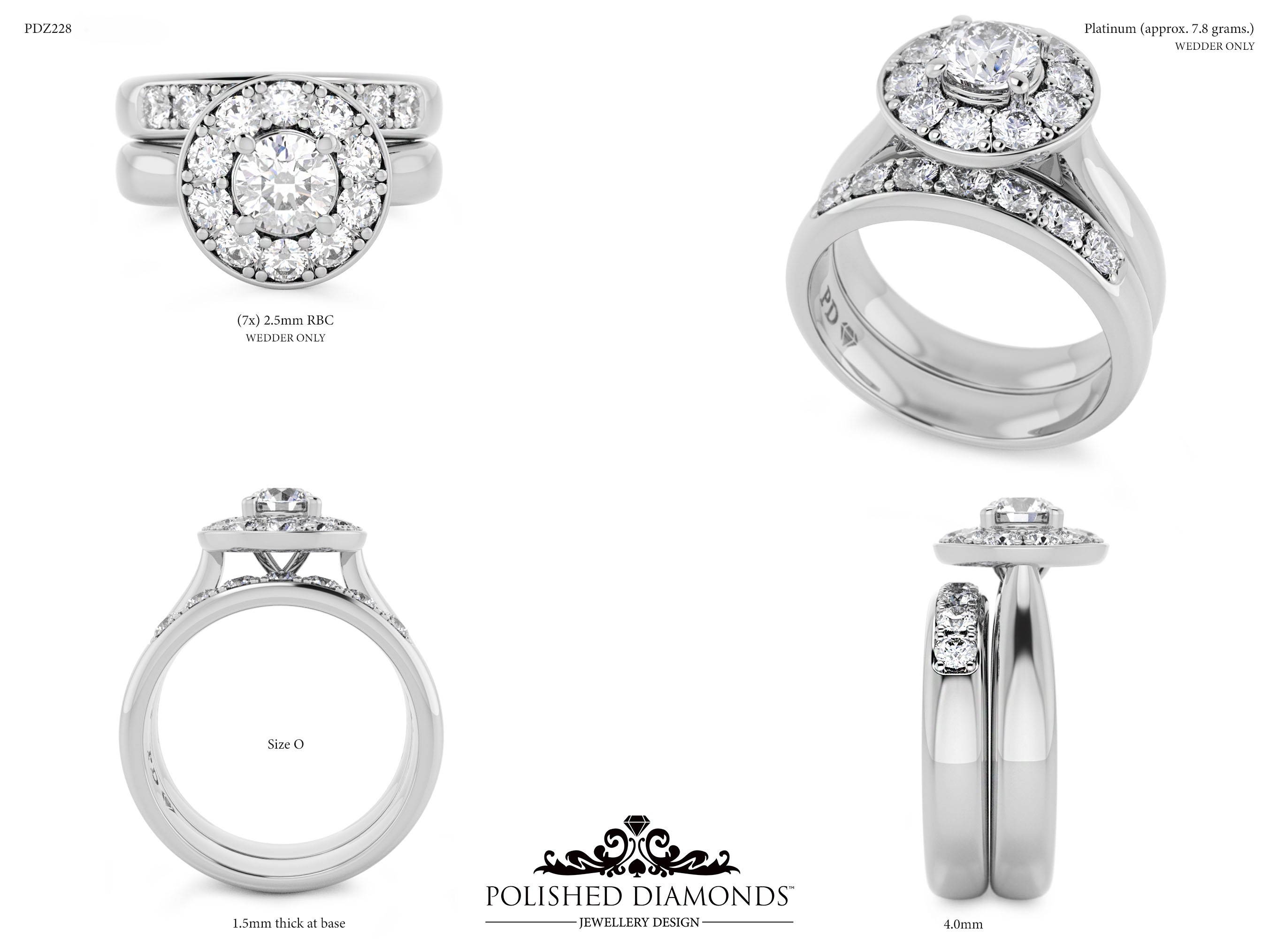 Ladys Wedding ring – PDZ228