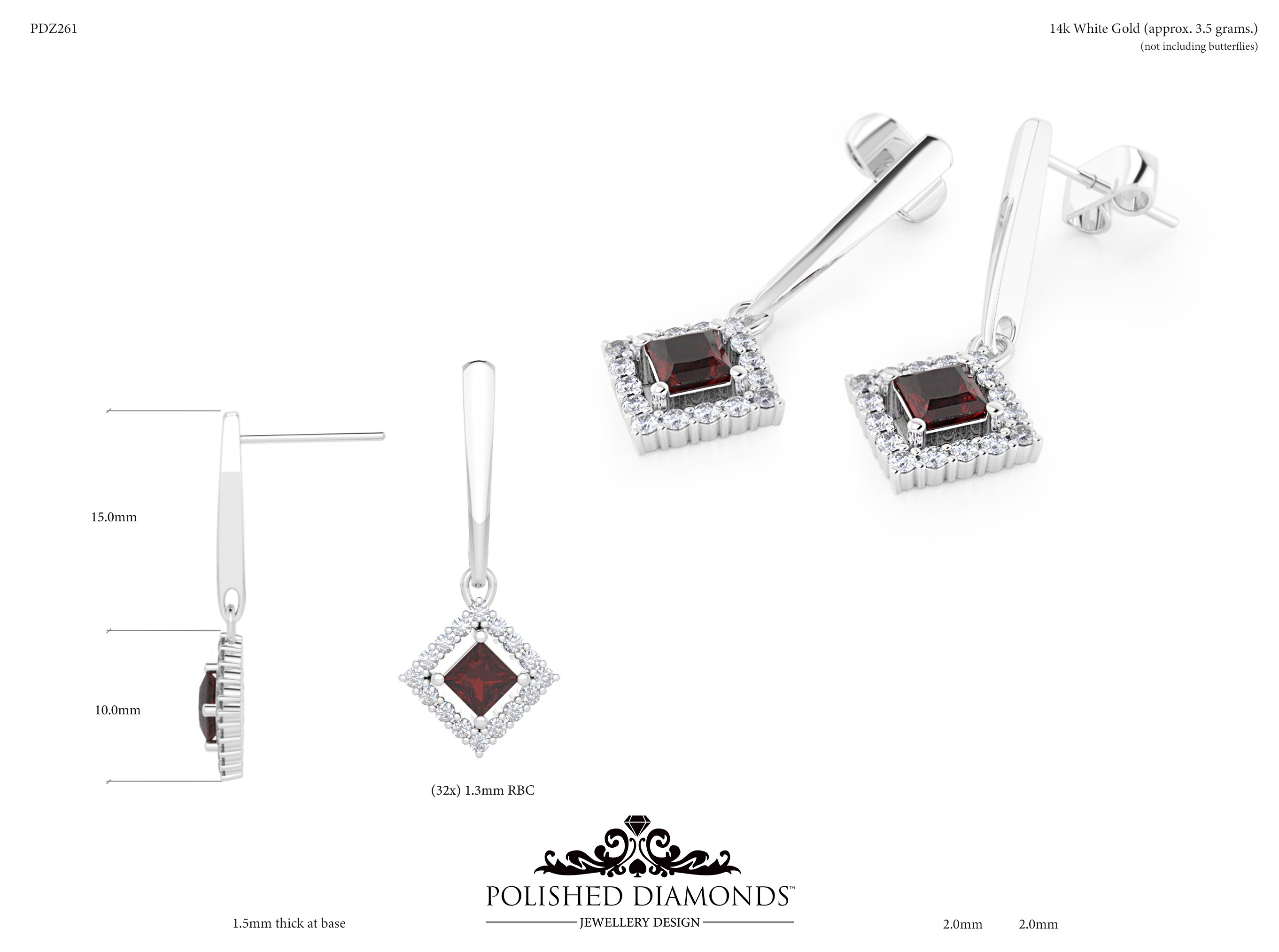 Earrings Jewellery ring – PDZ261