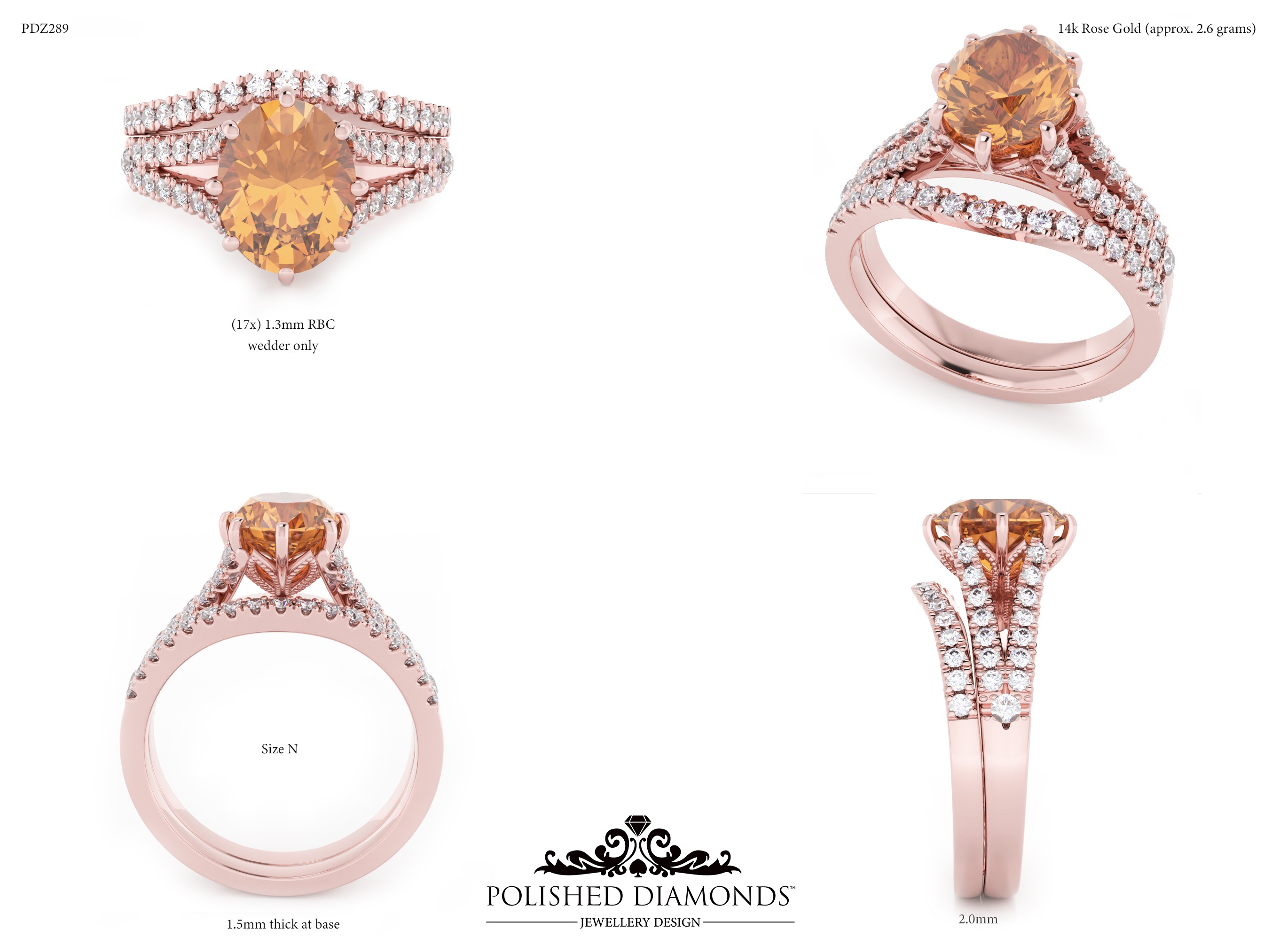 Ladys Wedding ring – PDZ289