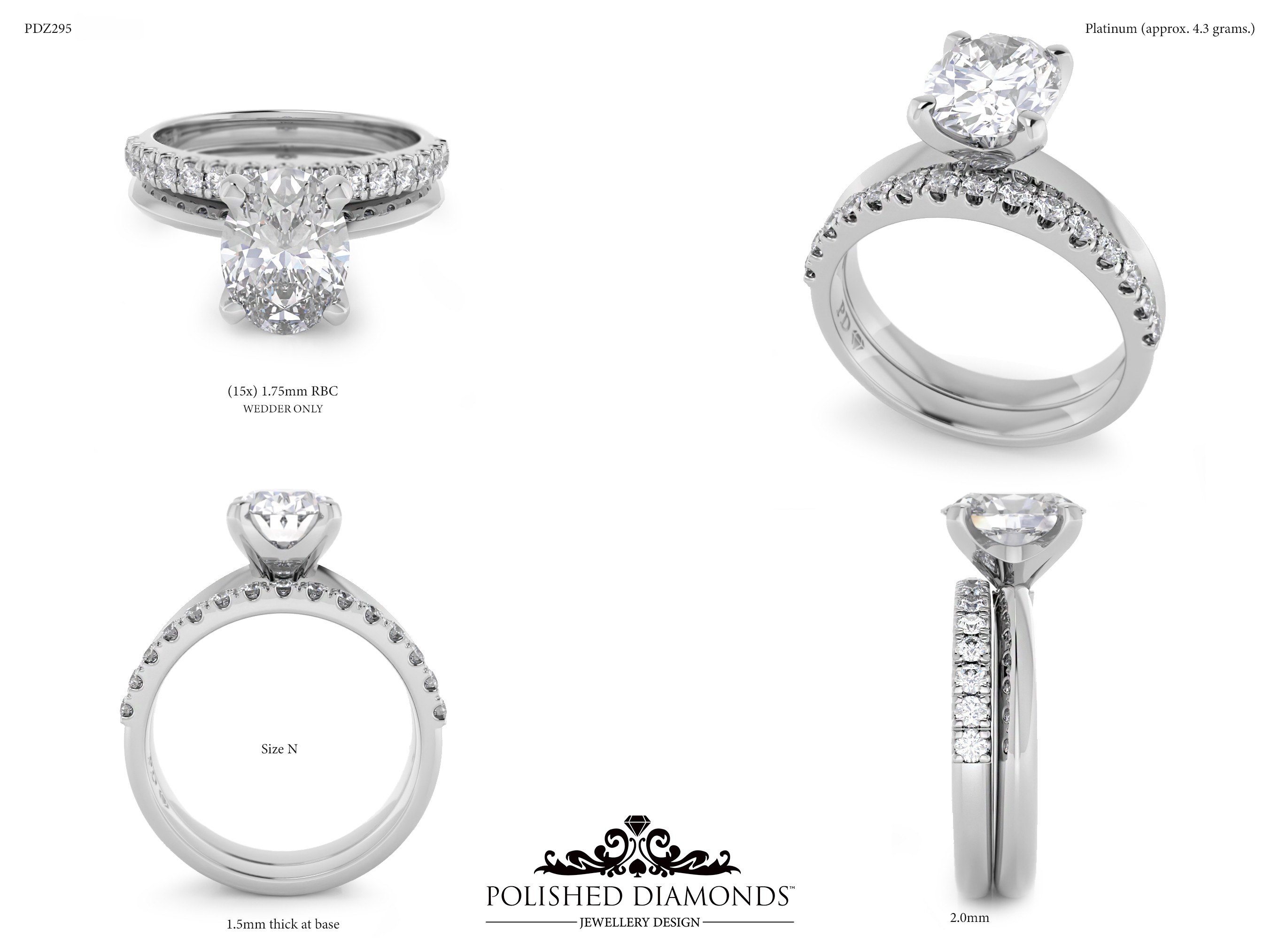 Ladys Wedding ring – PDZ295