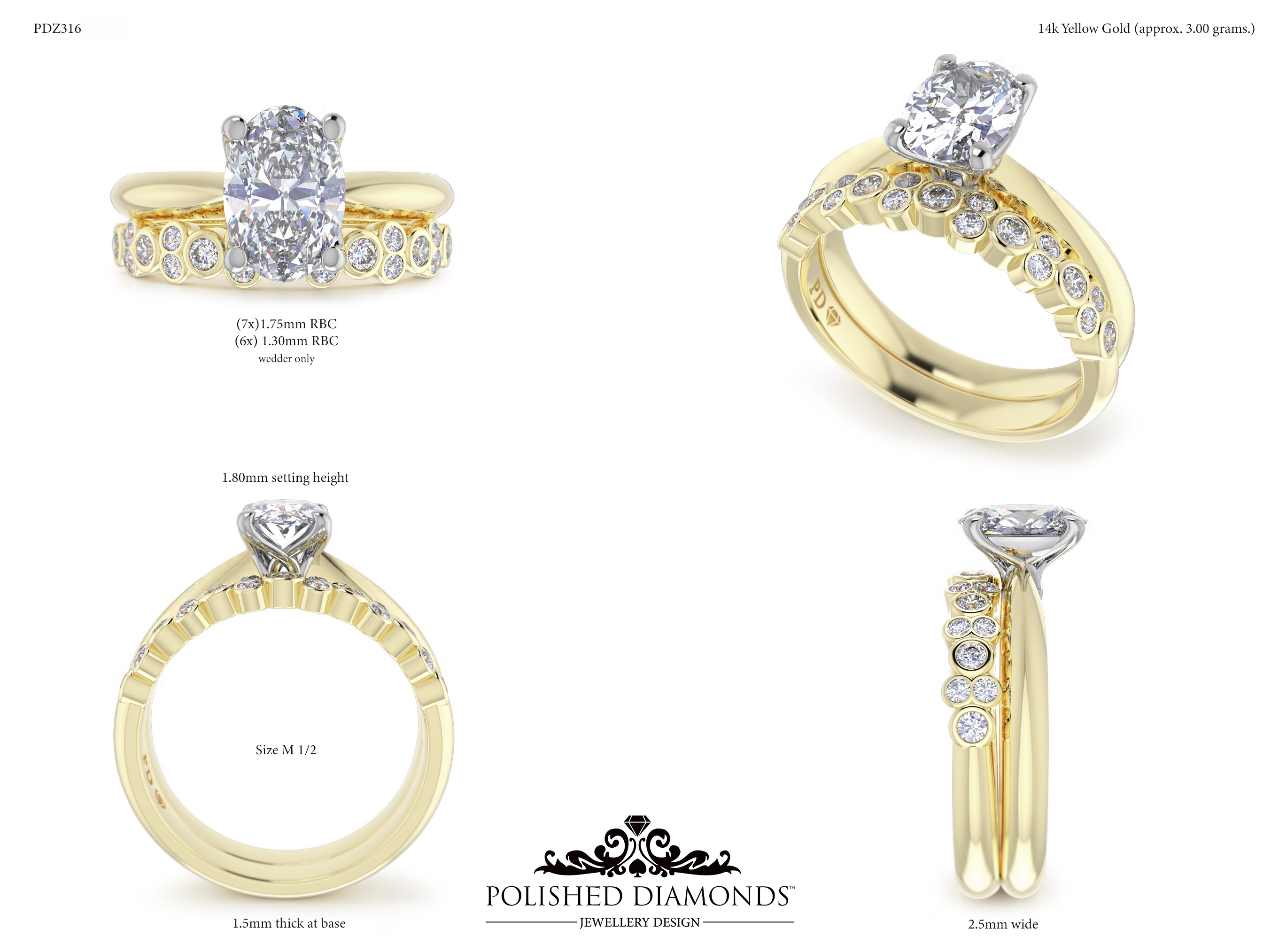 Ladys Wedding ring – PDZ316