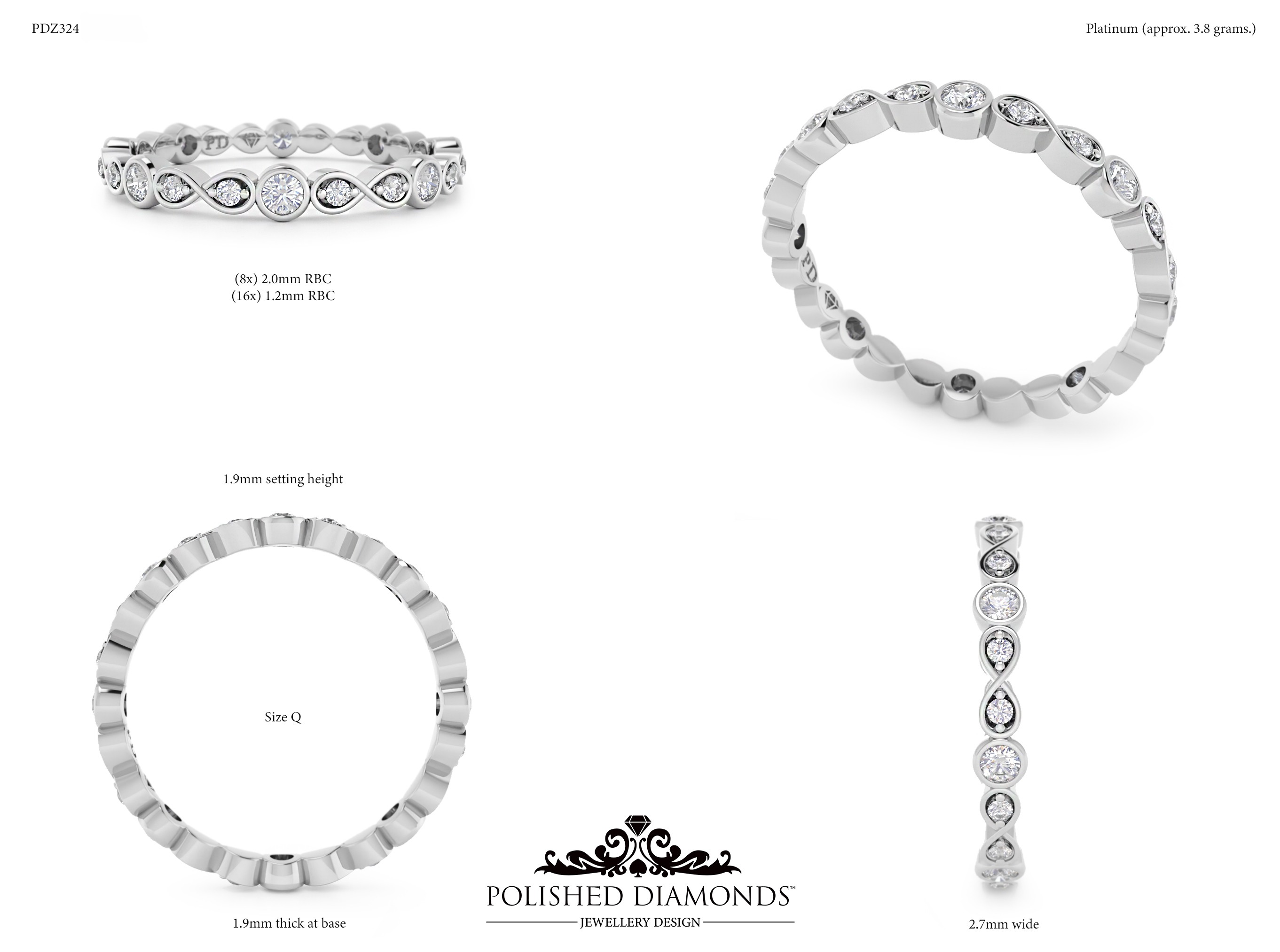 Ladys Wedding ring – PDZ324