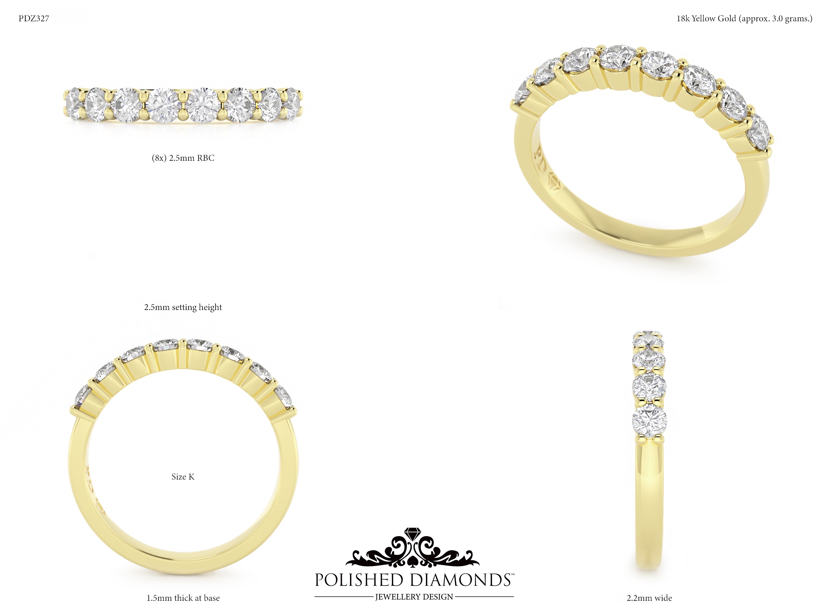 Ladys Wedding ring – PDZ327