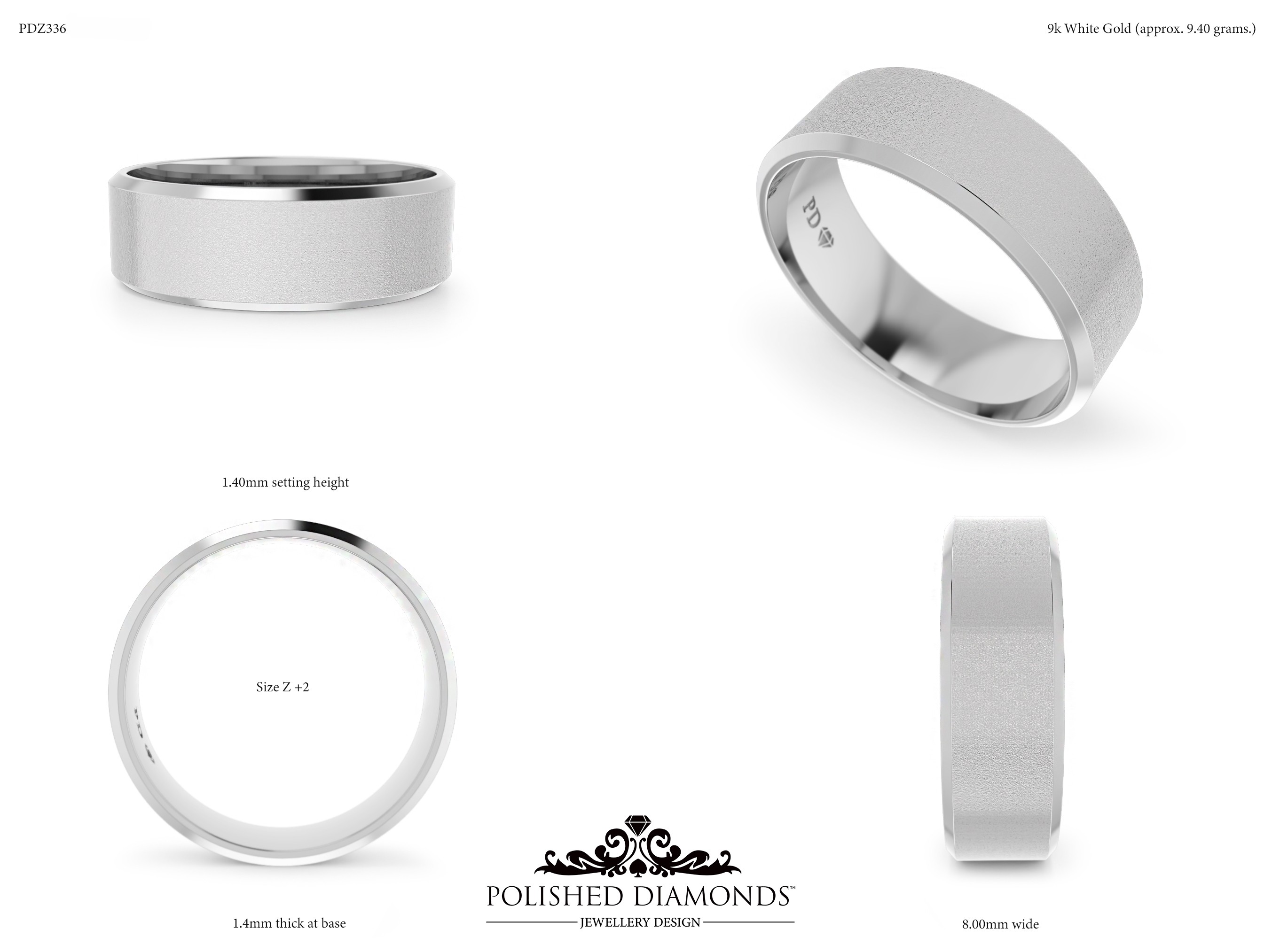 Gents Wedding ring – PDZ336