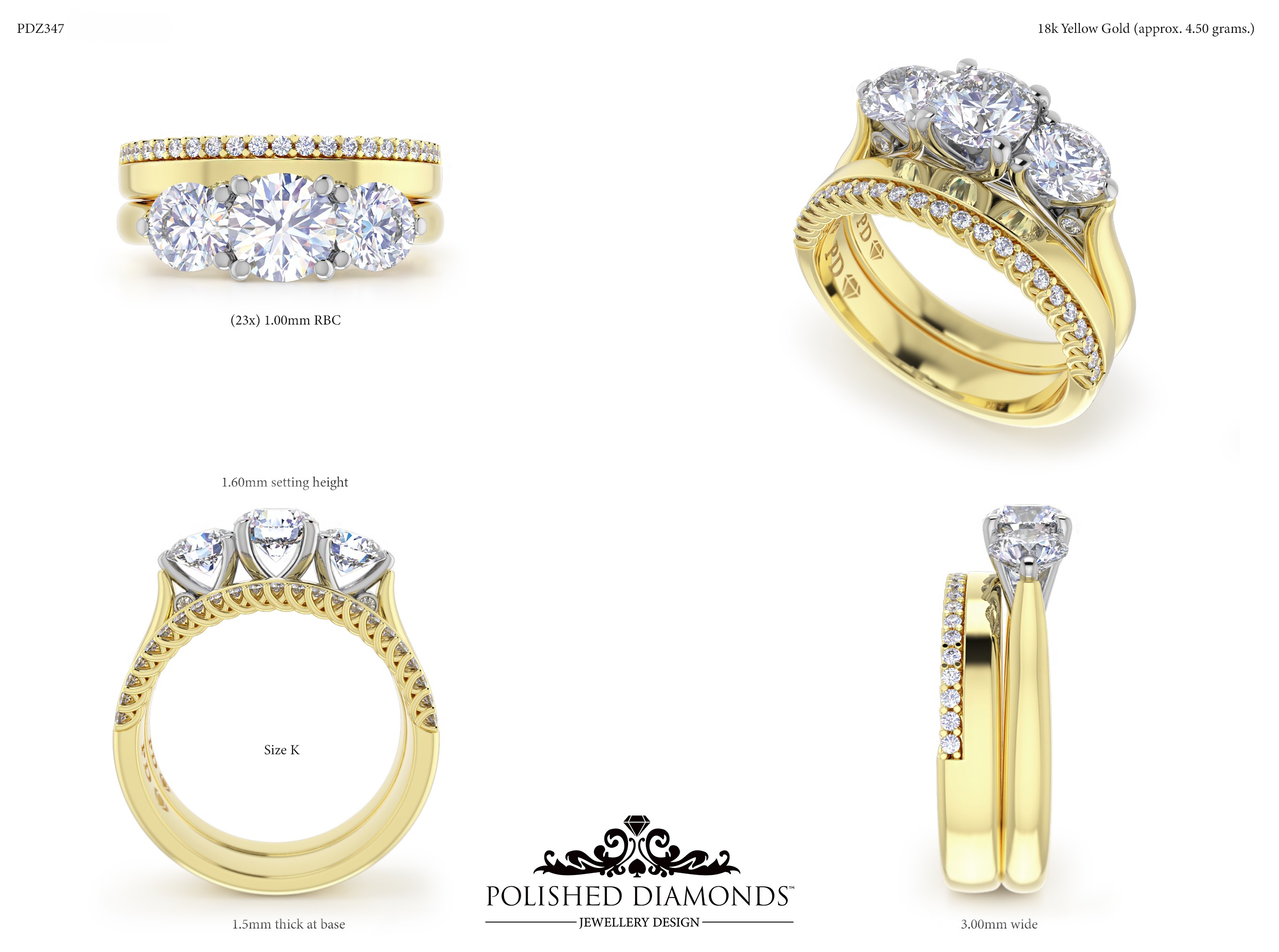 Ladys Wedding ring – PDZ347