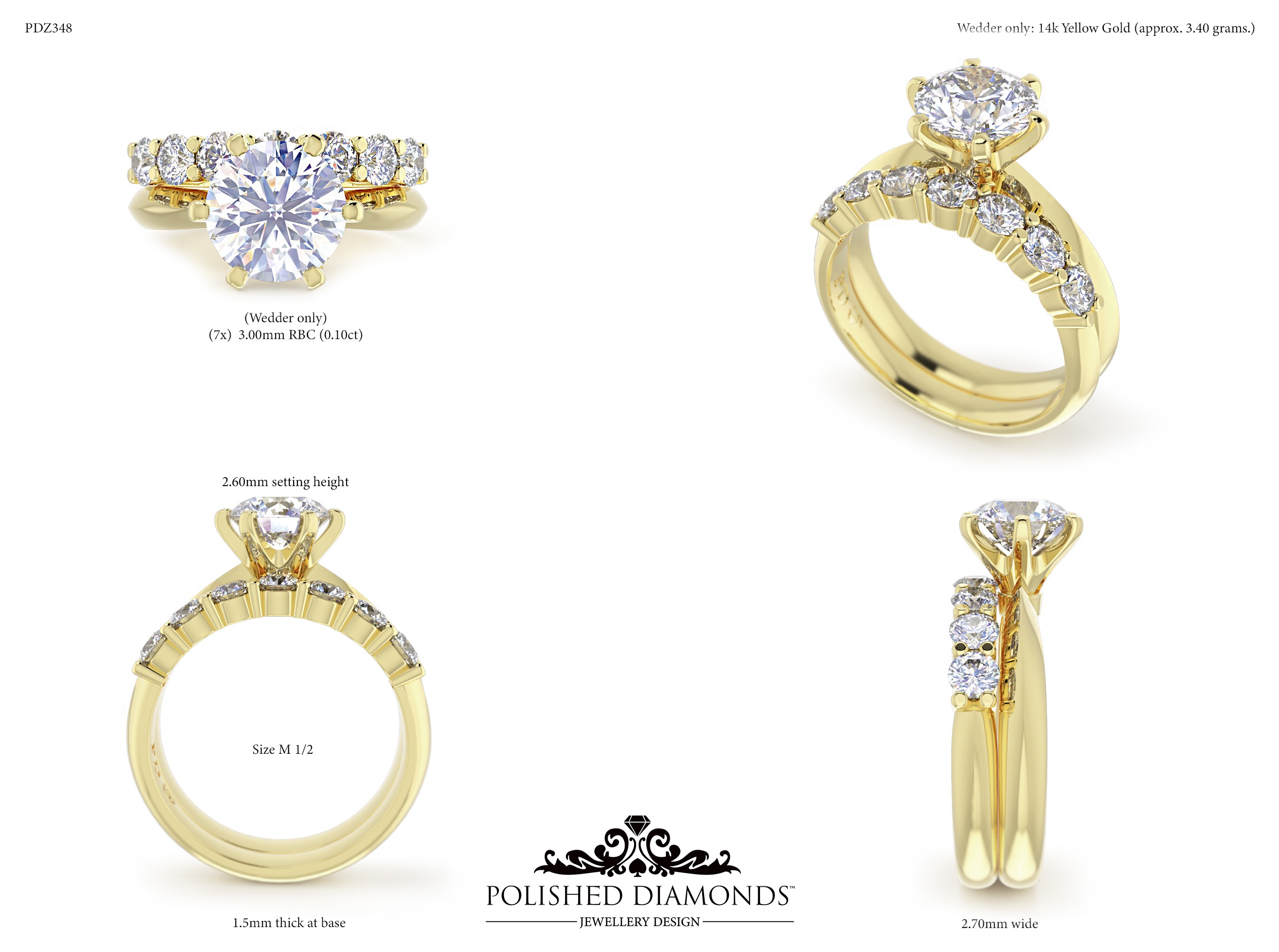 Ladys Wedding ring – PDZ348