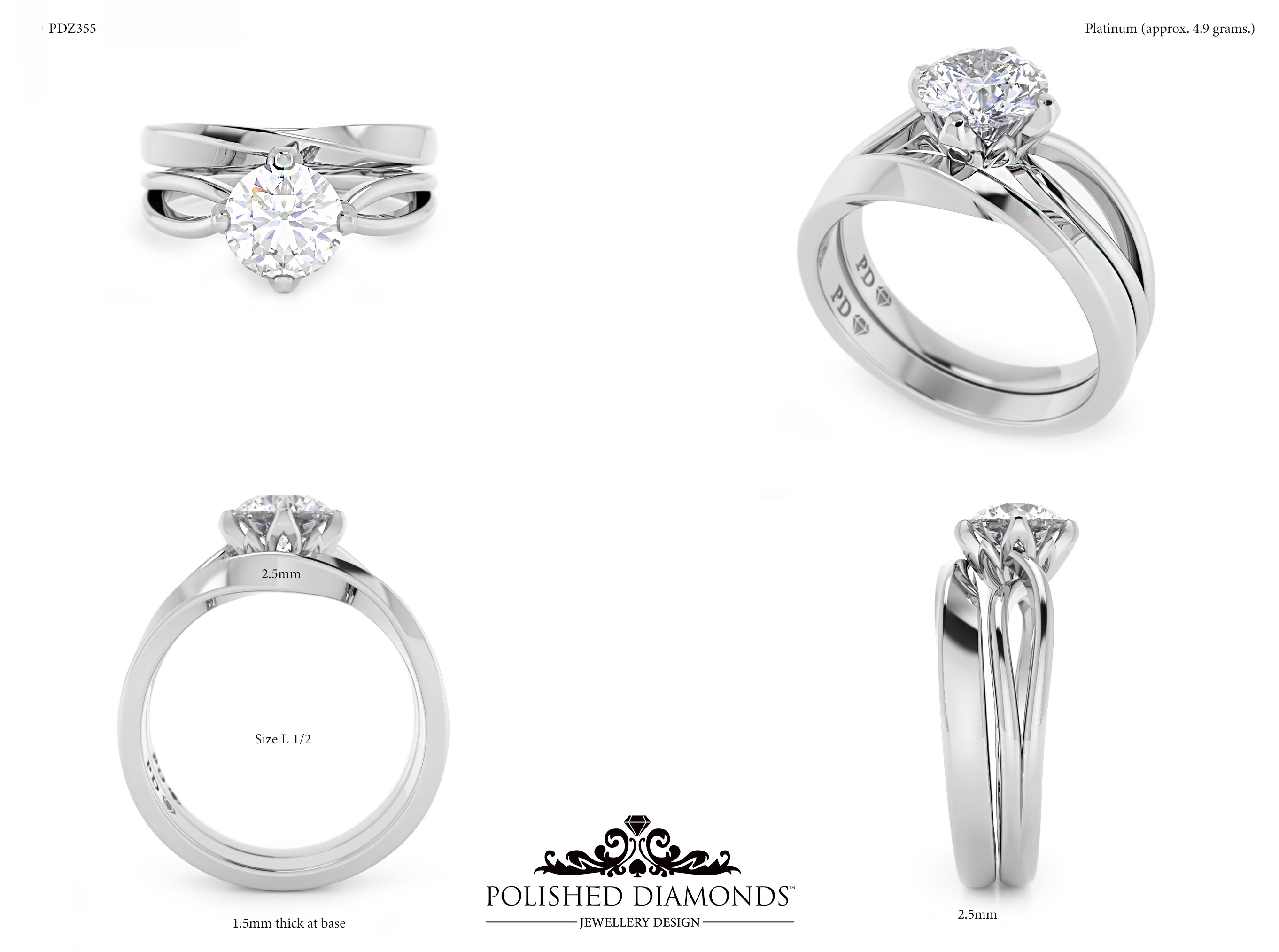 Lady's Wedding ring – PDZ355