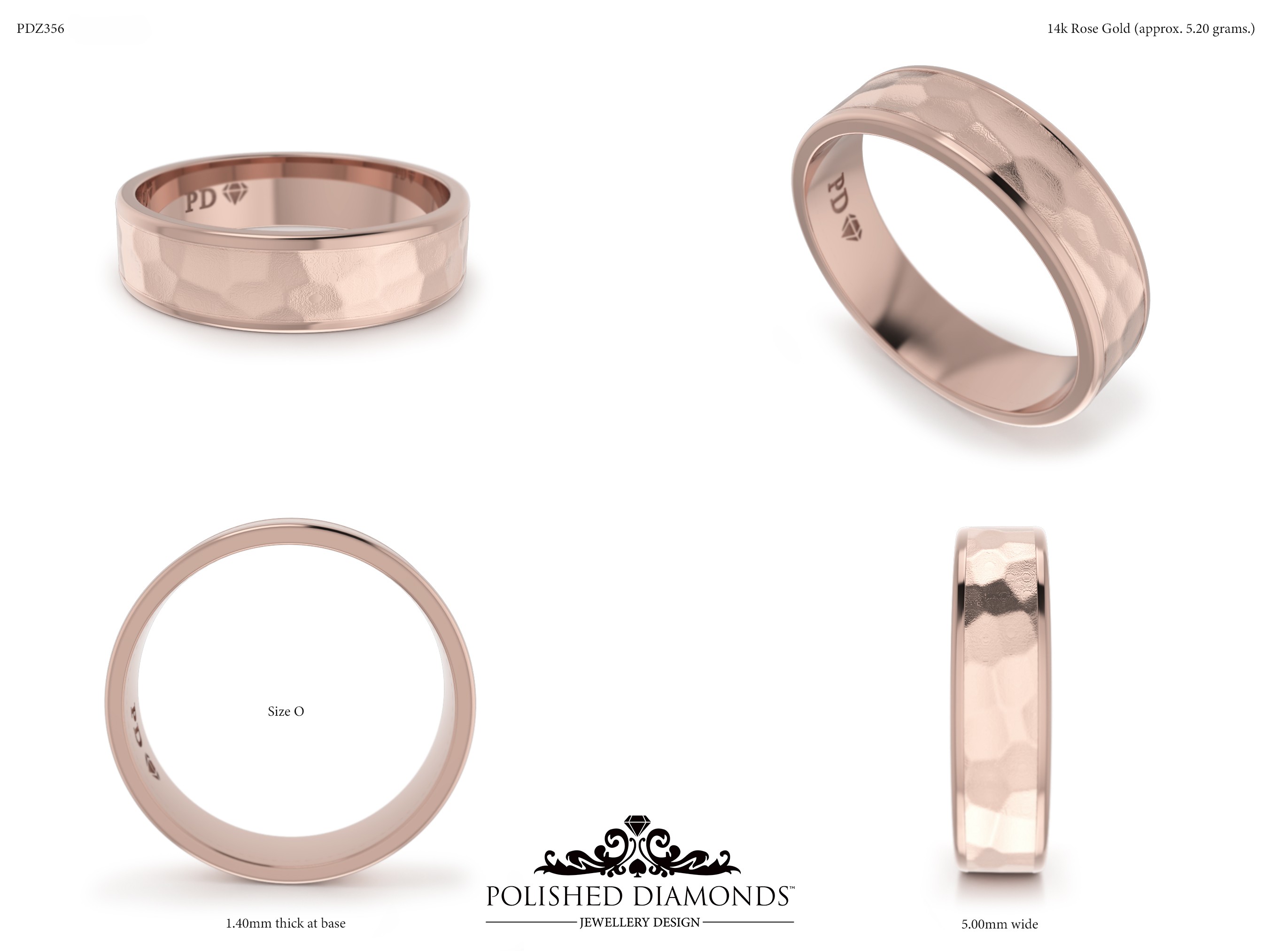 Gents Wedding ring – PDZ356