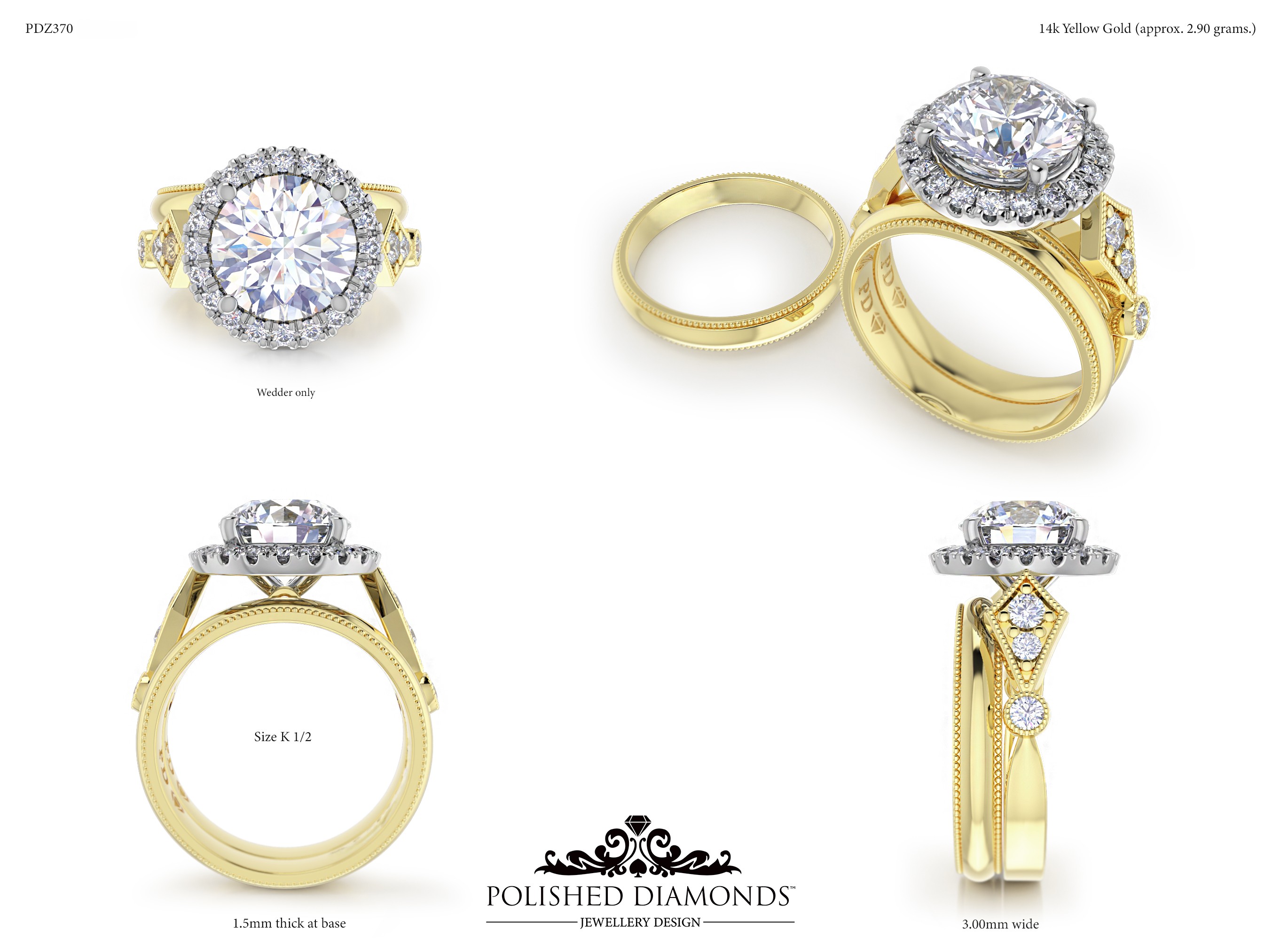 Ladys Wedding ring – PDZ370