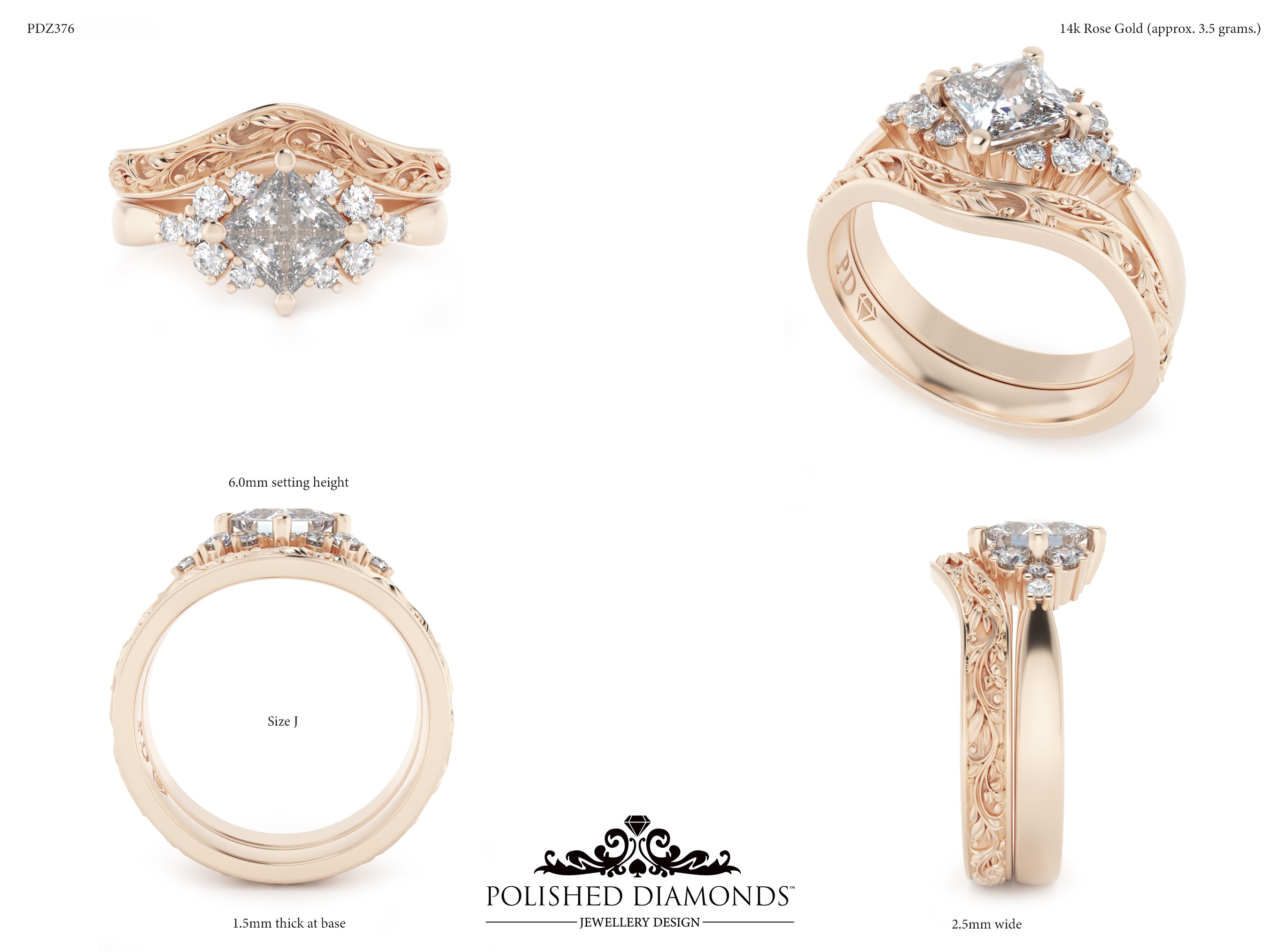 Ladys Wedding ring – PDZ376