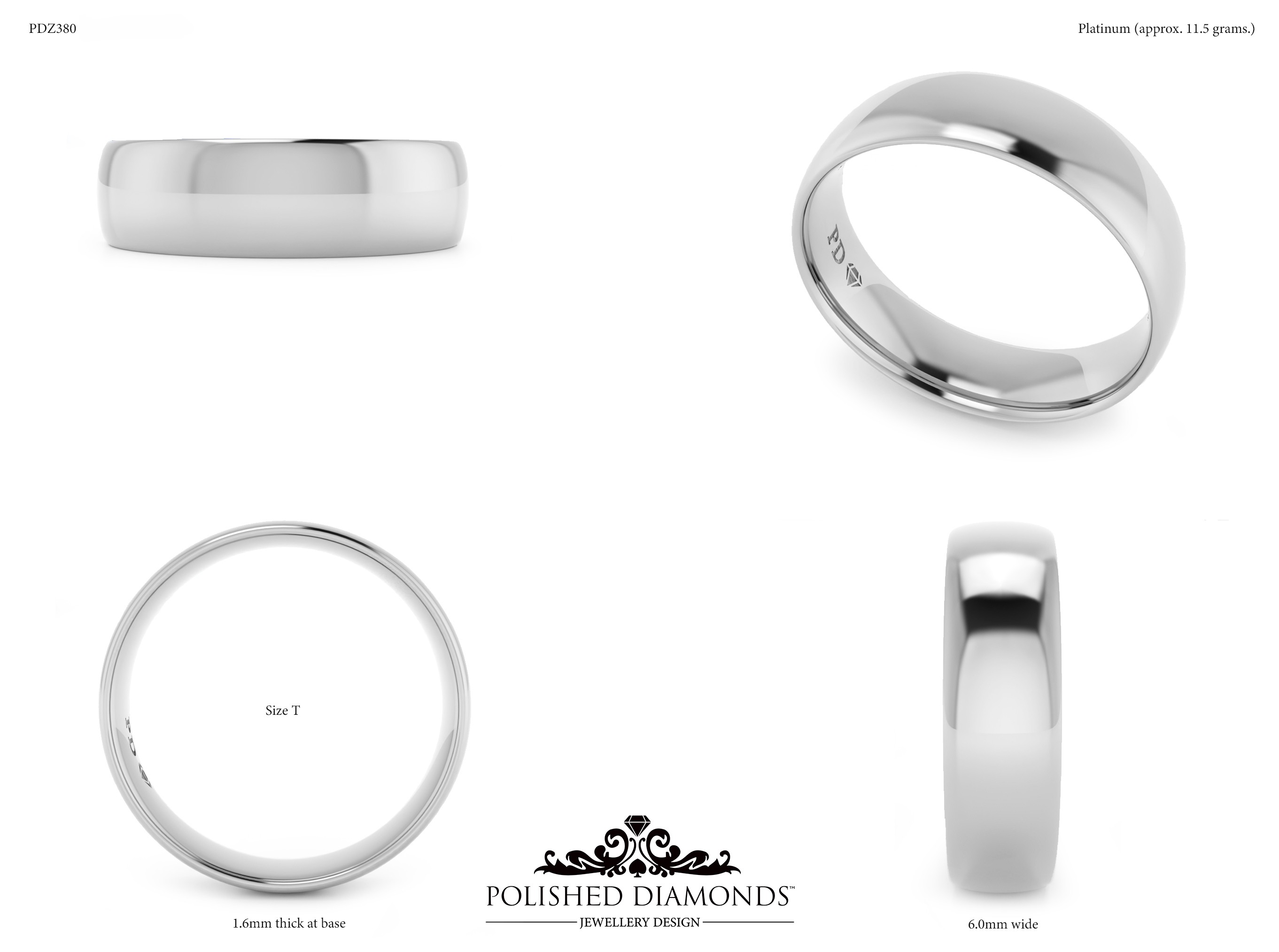 Gents Wedding ring – PDZ380