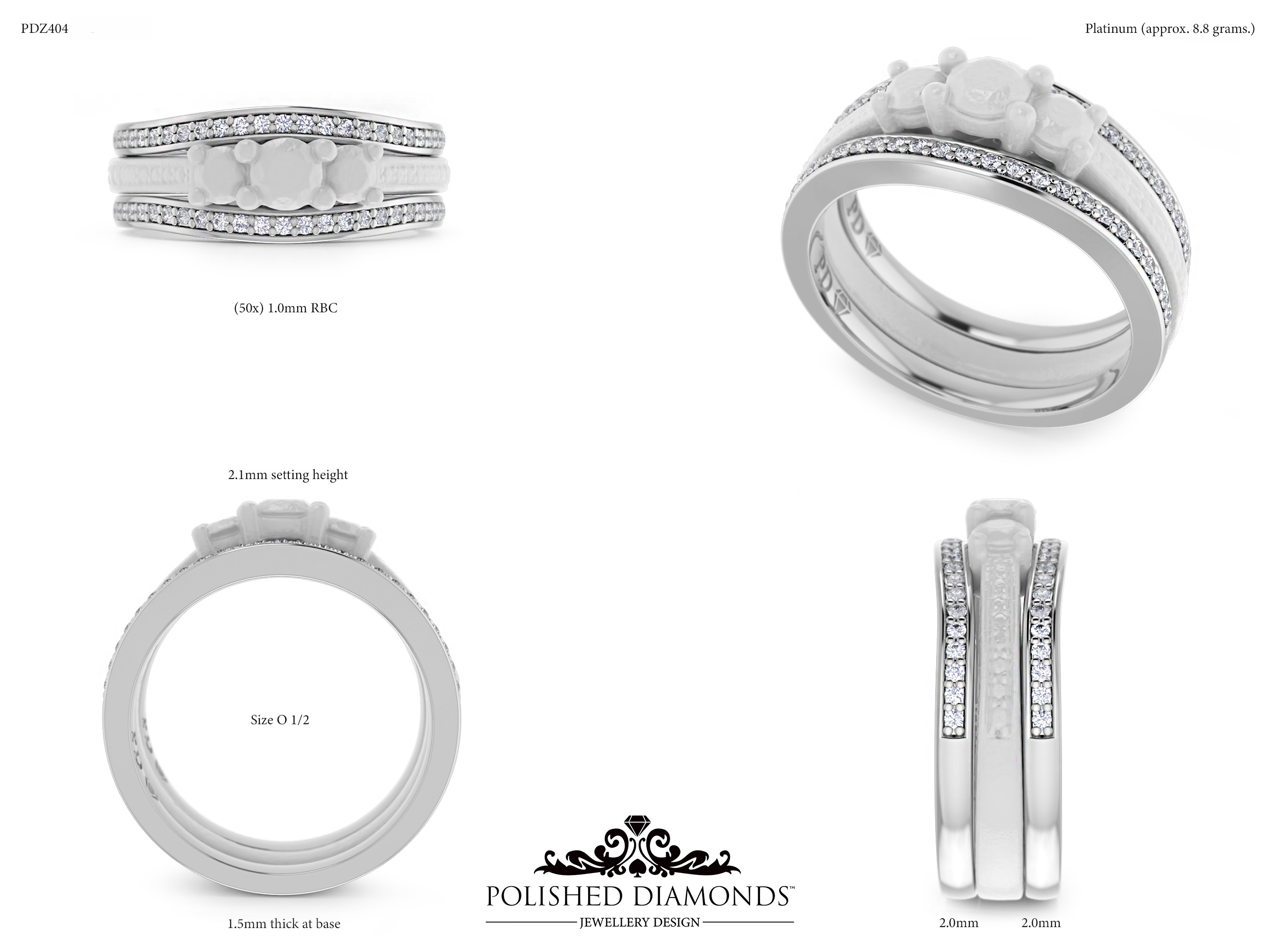 Ladys Wedding ring – PDZ404