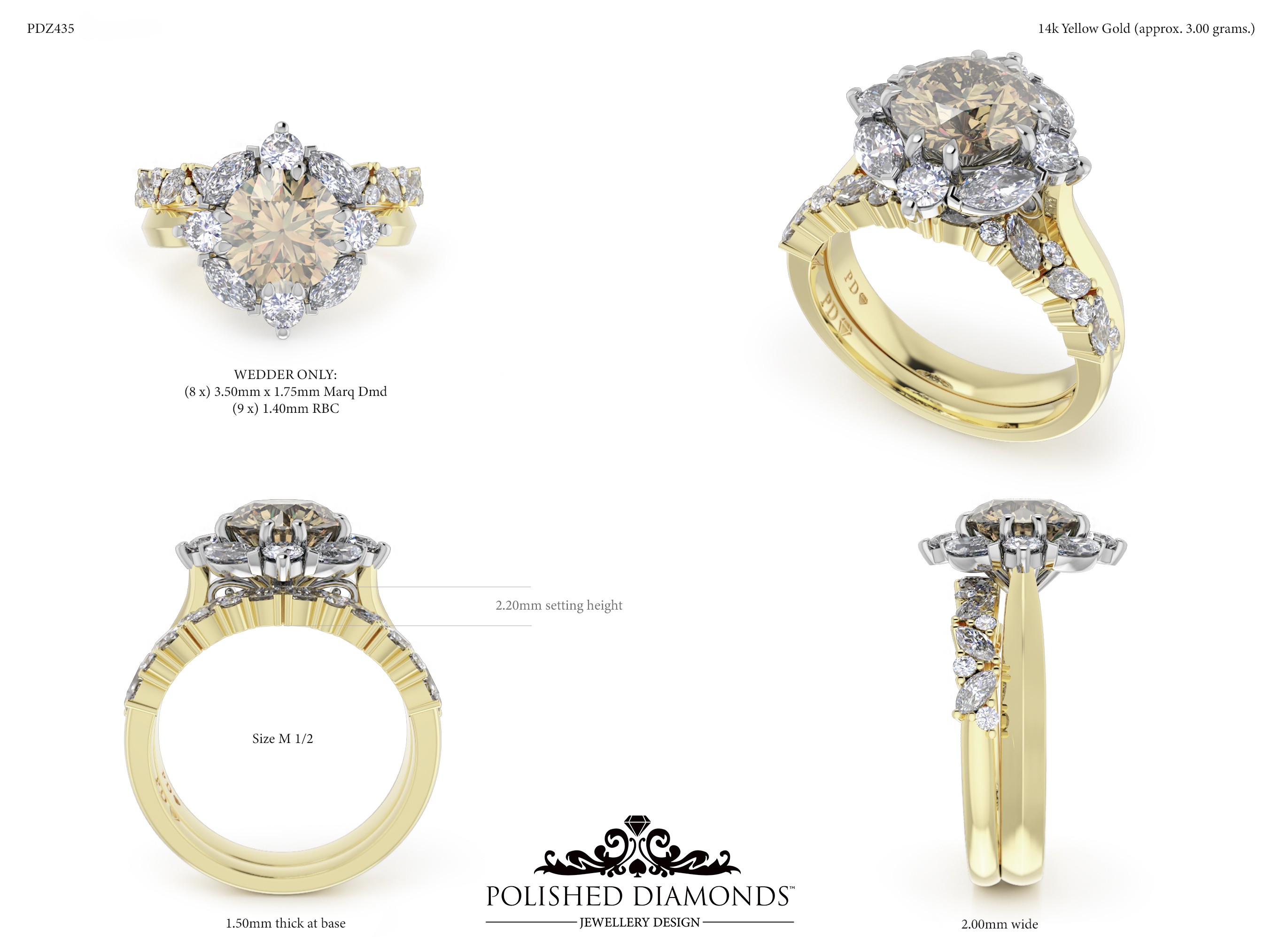 Ladys Wedding ring – PDZ435