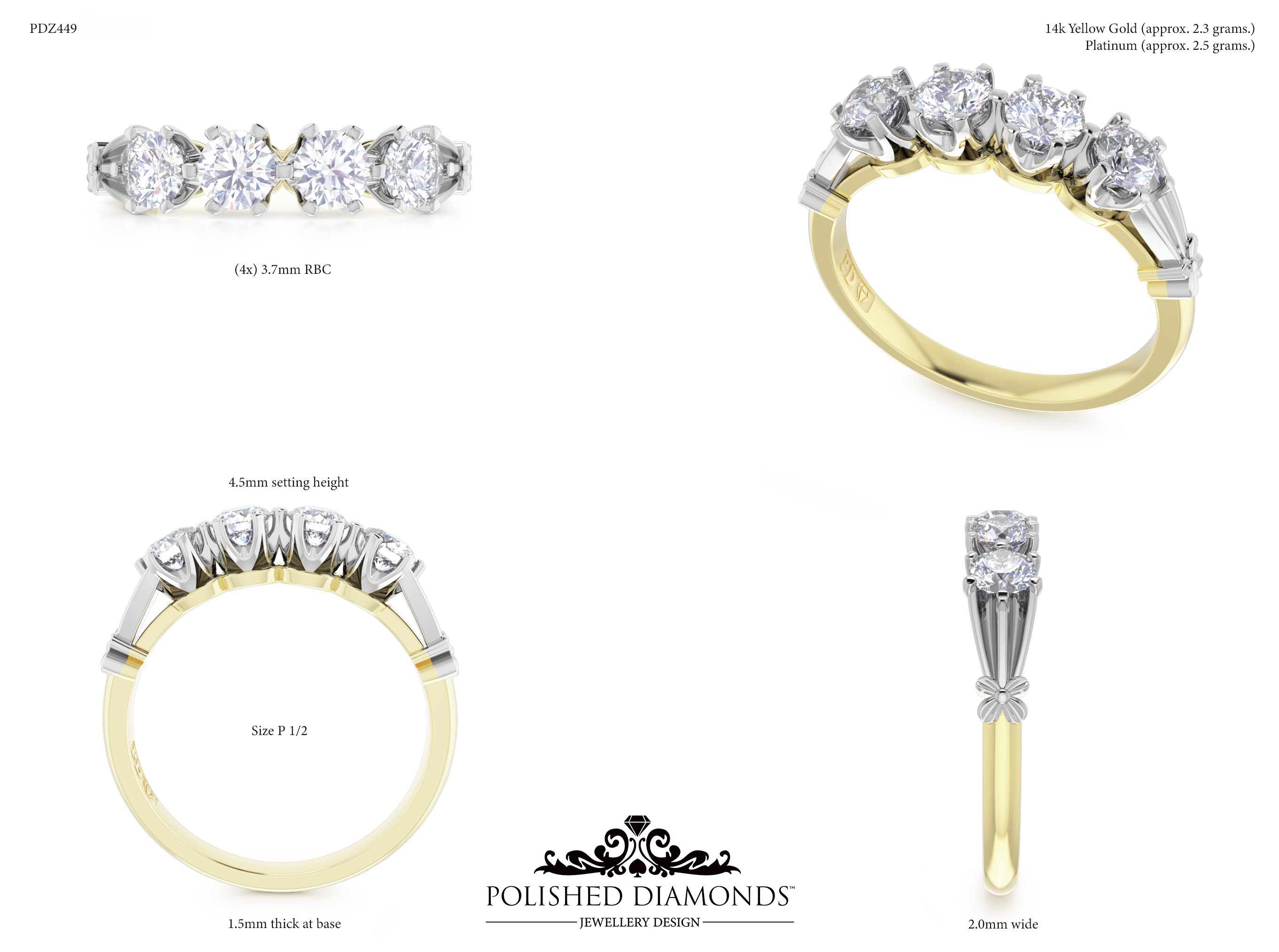 Ladys Wedding ring – PDZ449