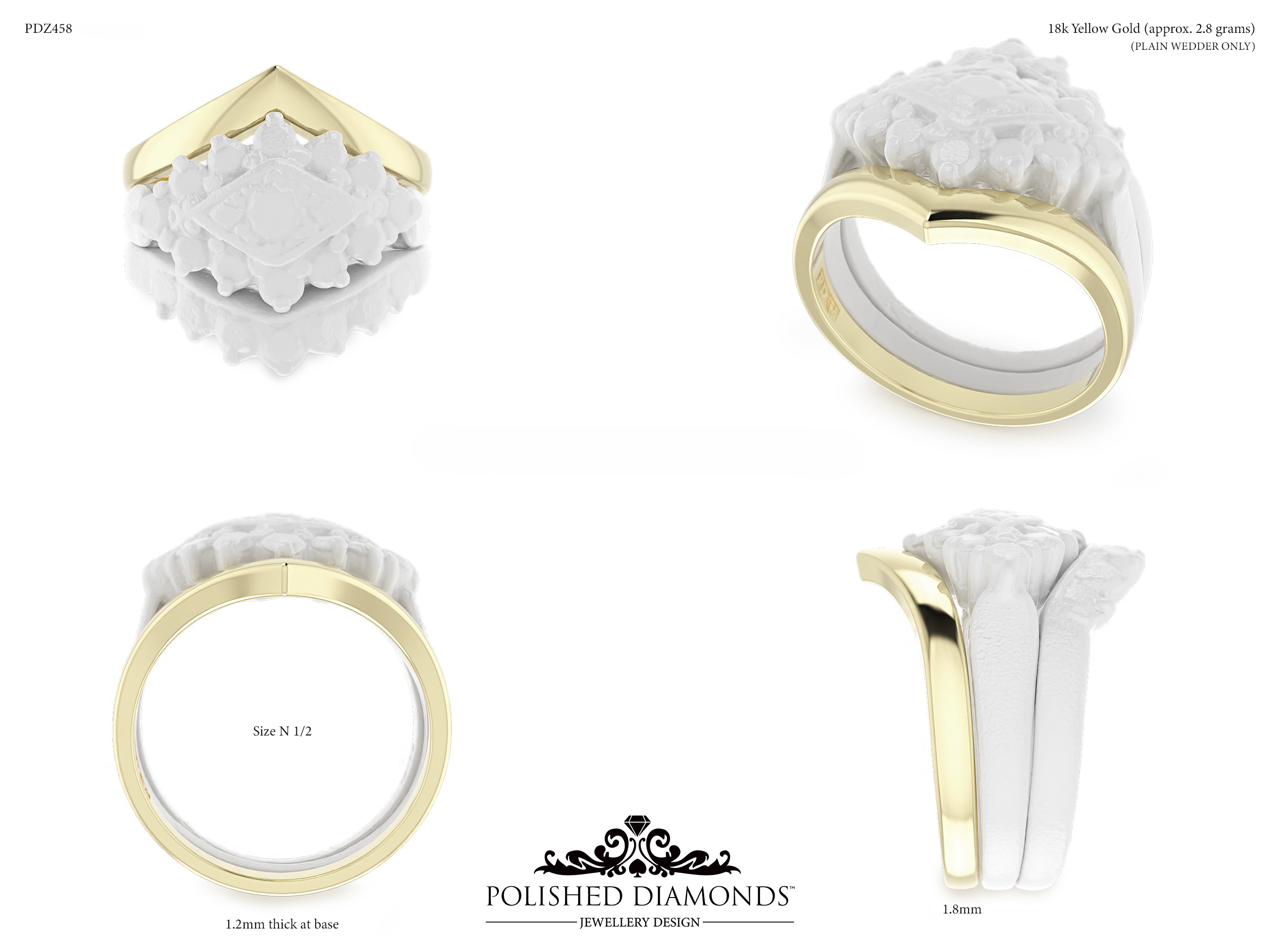 Ladys Wedding ring – PDZ458