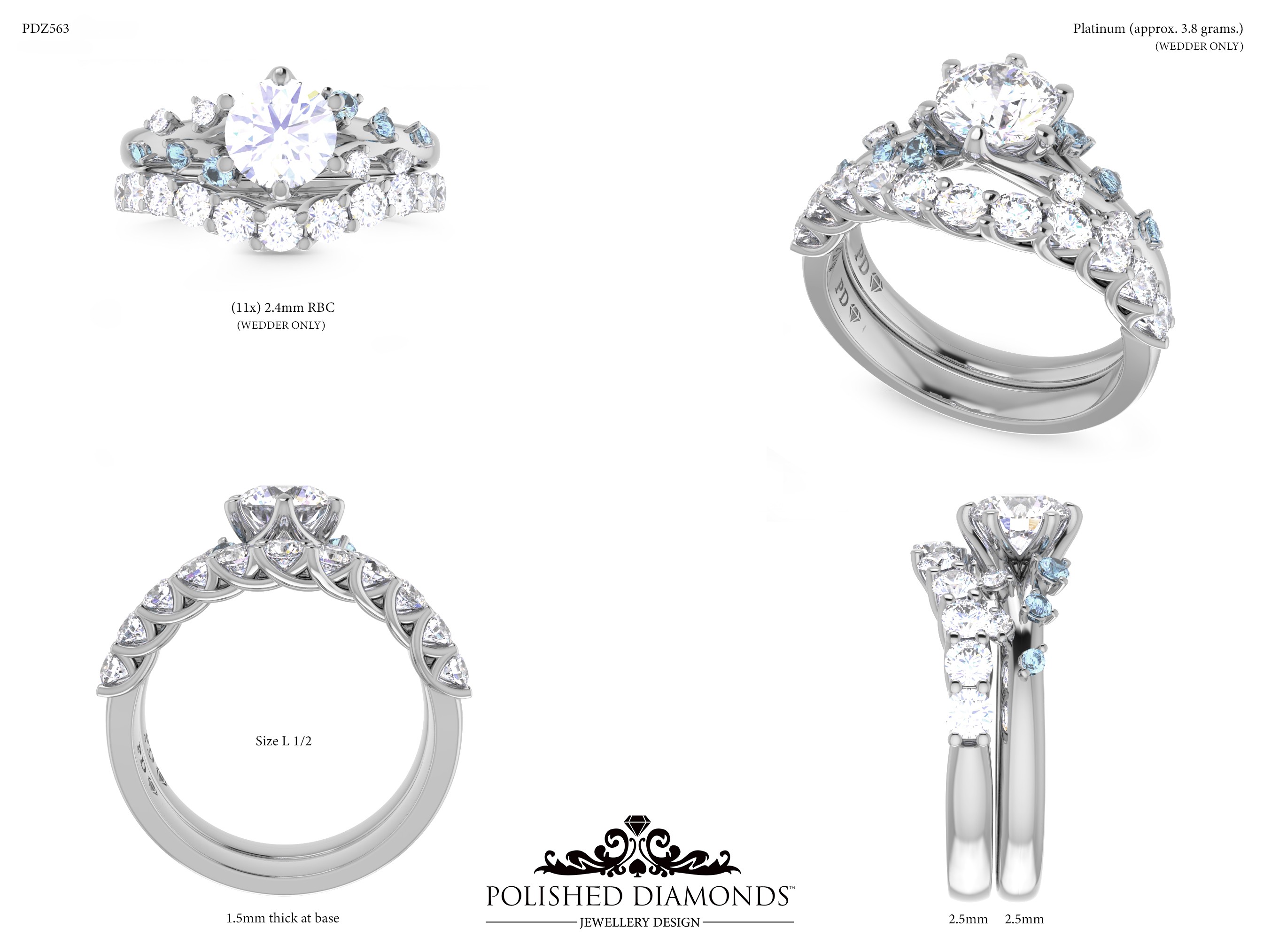 Ladys Wedding ring – PDZ563