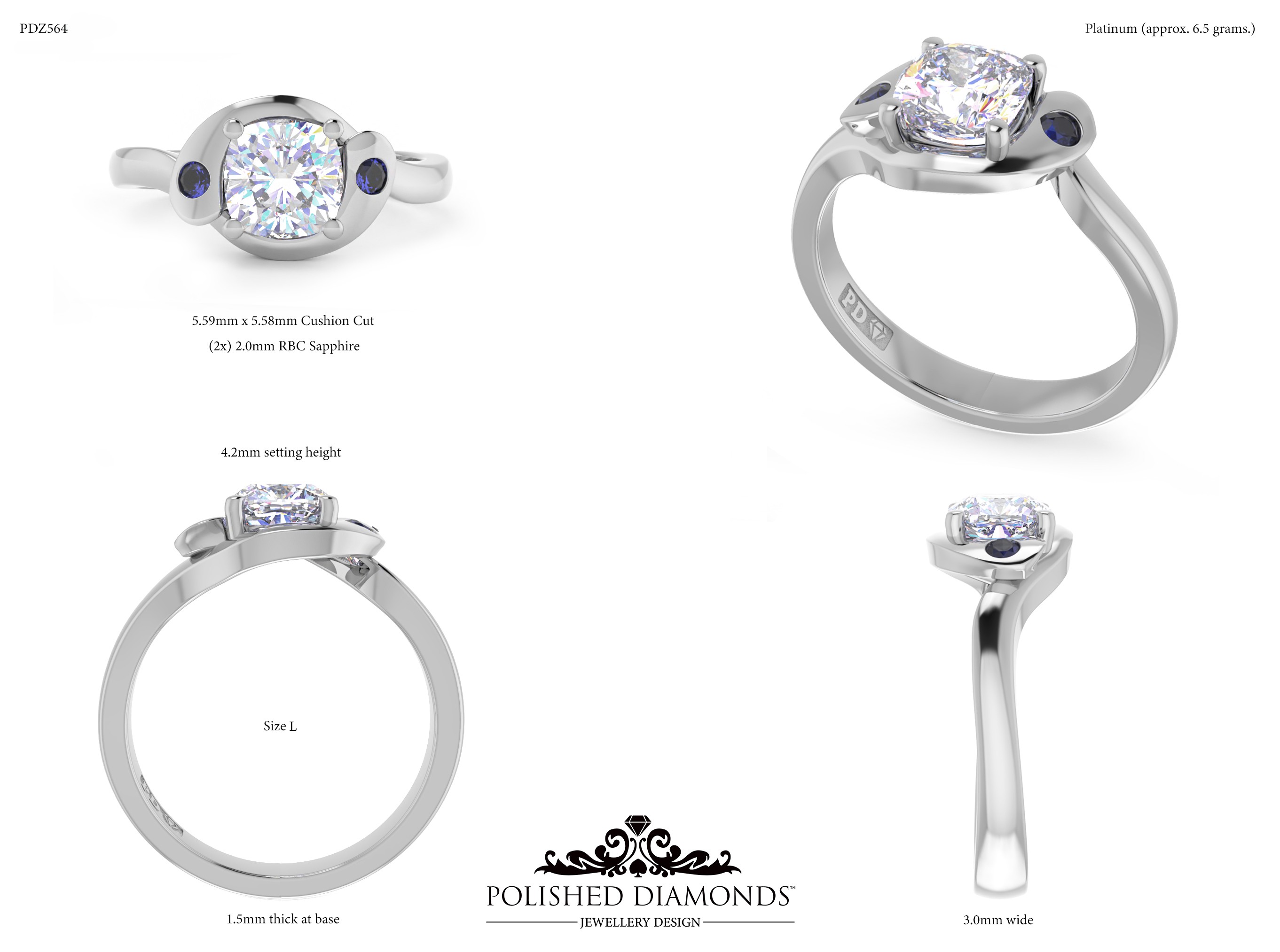 Round Solitaire ring – PDZ564