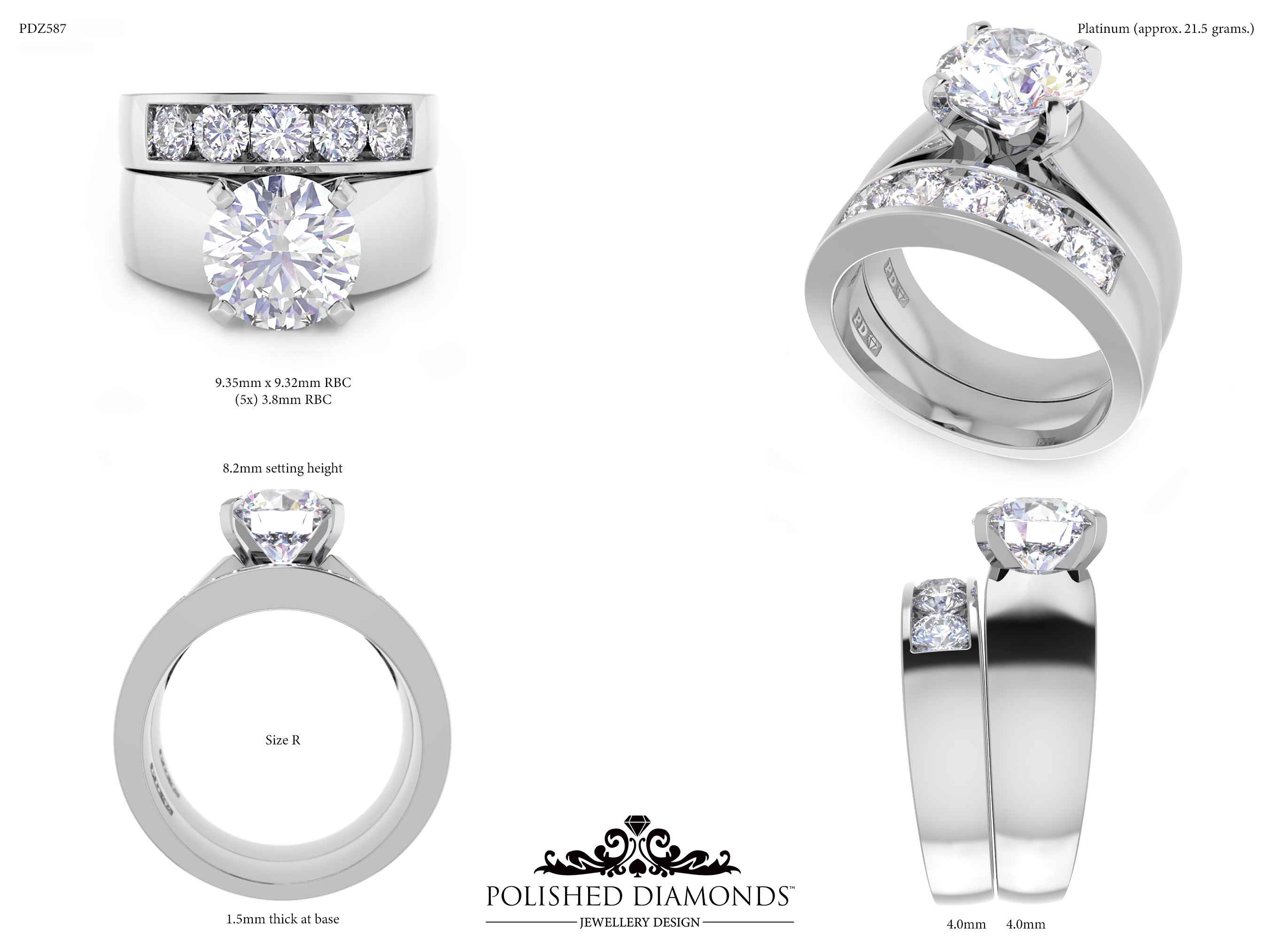 Ladys Wedding ring – PDZ587