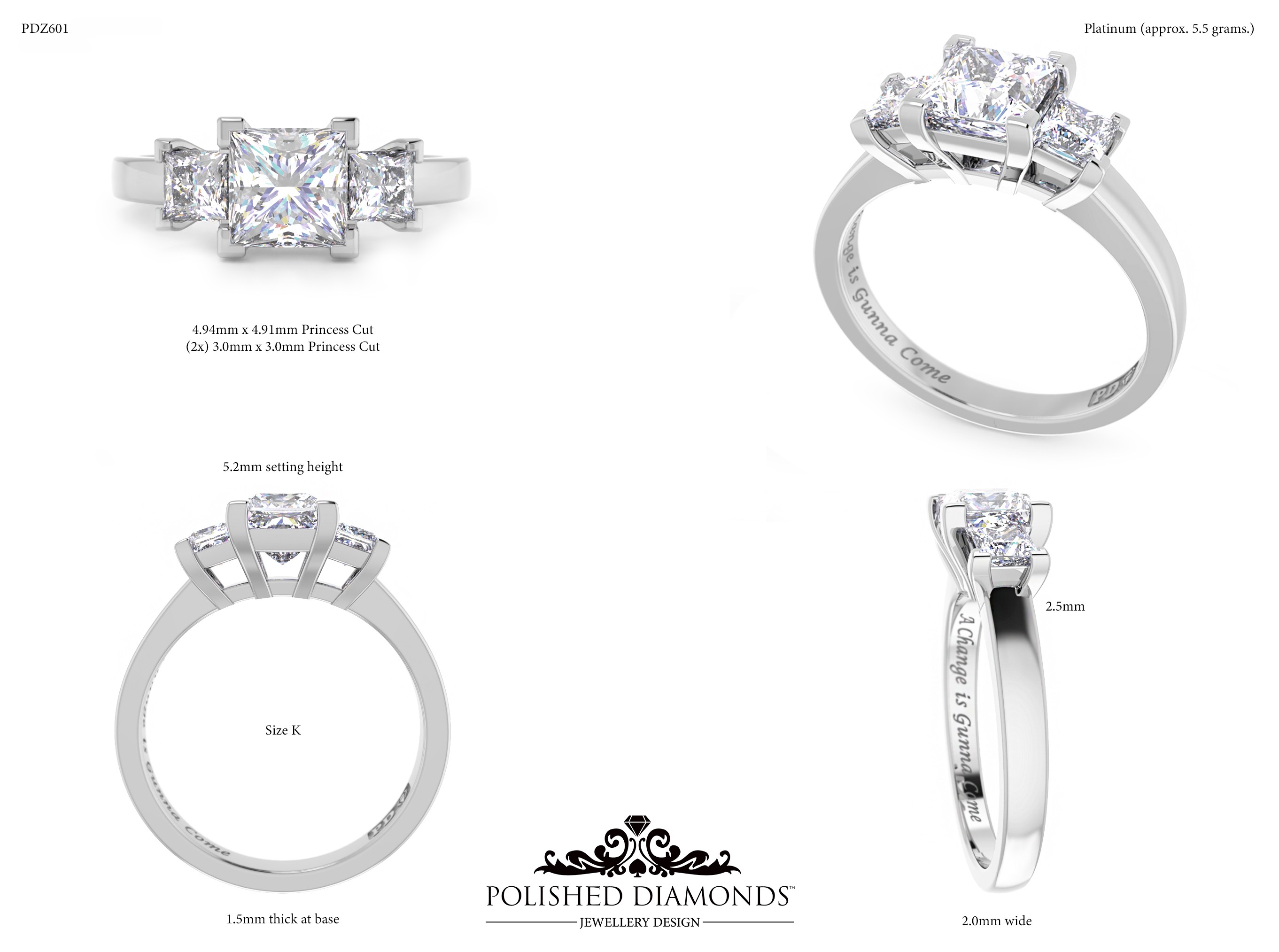 Princess Trilogy ring – PDZ601