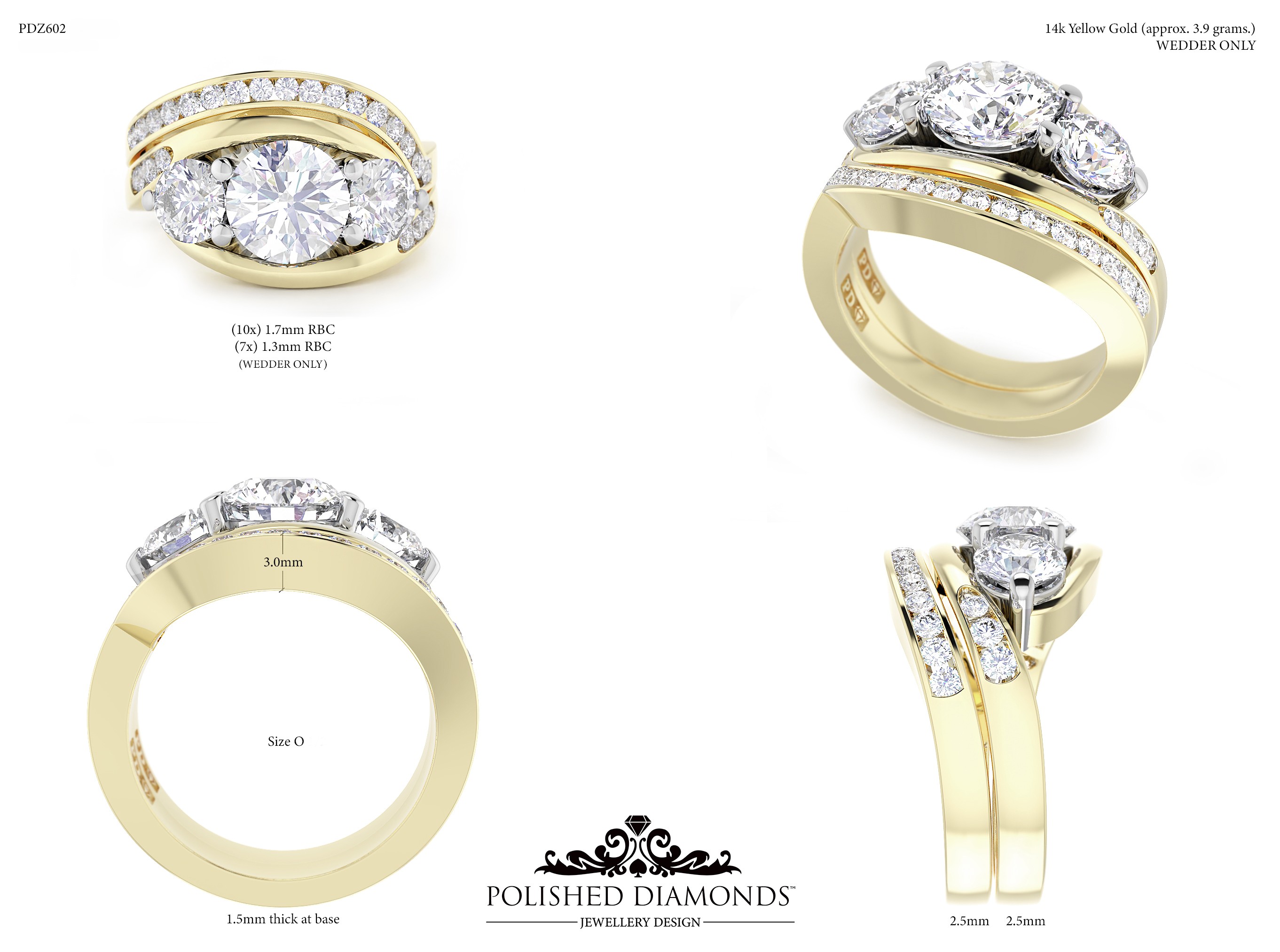 Ladys Wedding ring – PDZ602