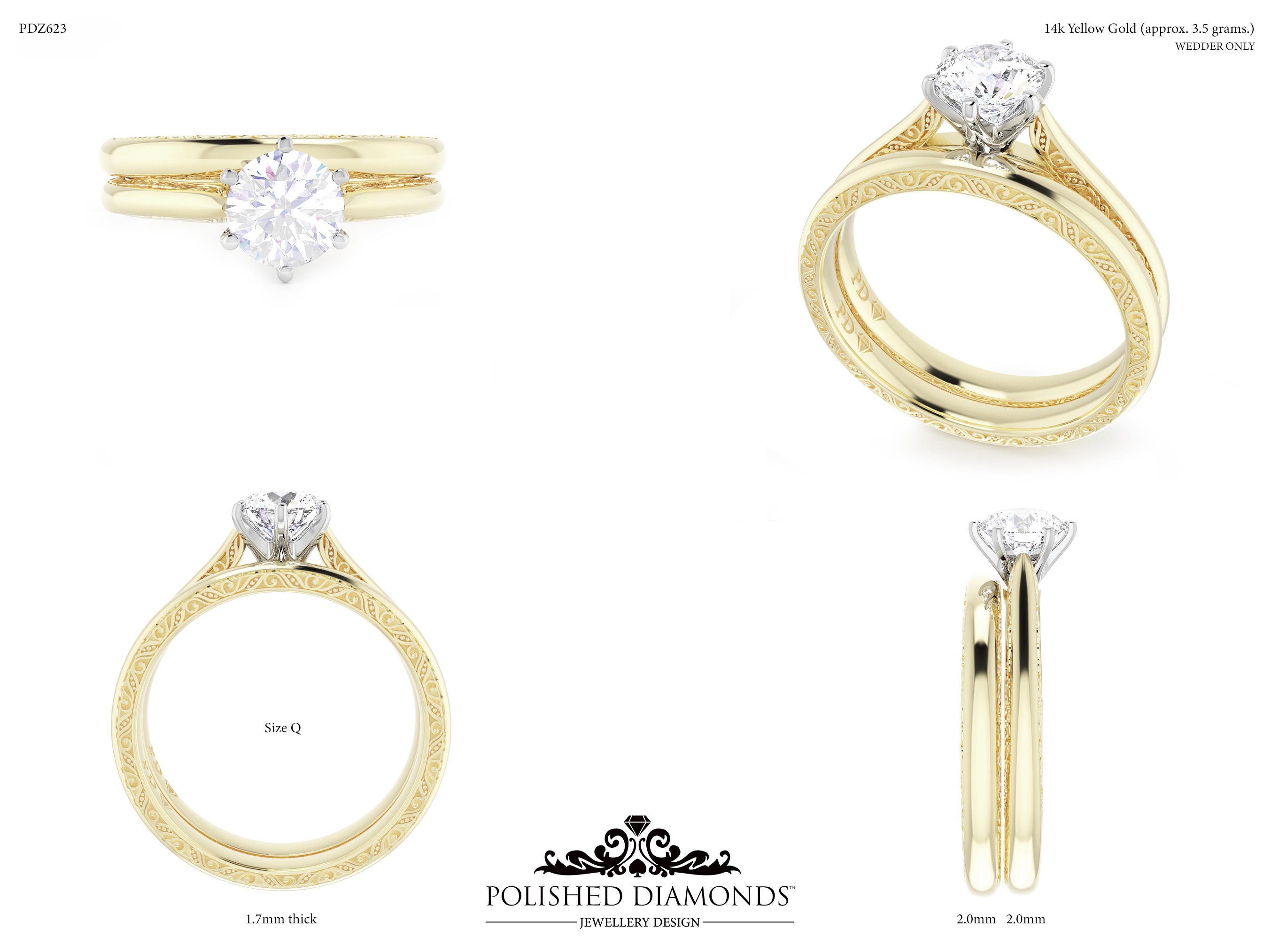 Ladys Wedding ring – PDZ623