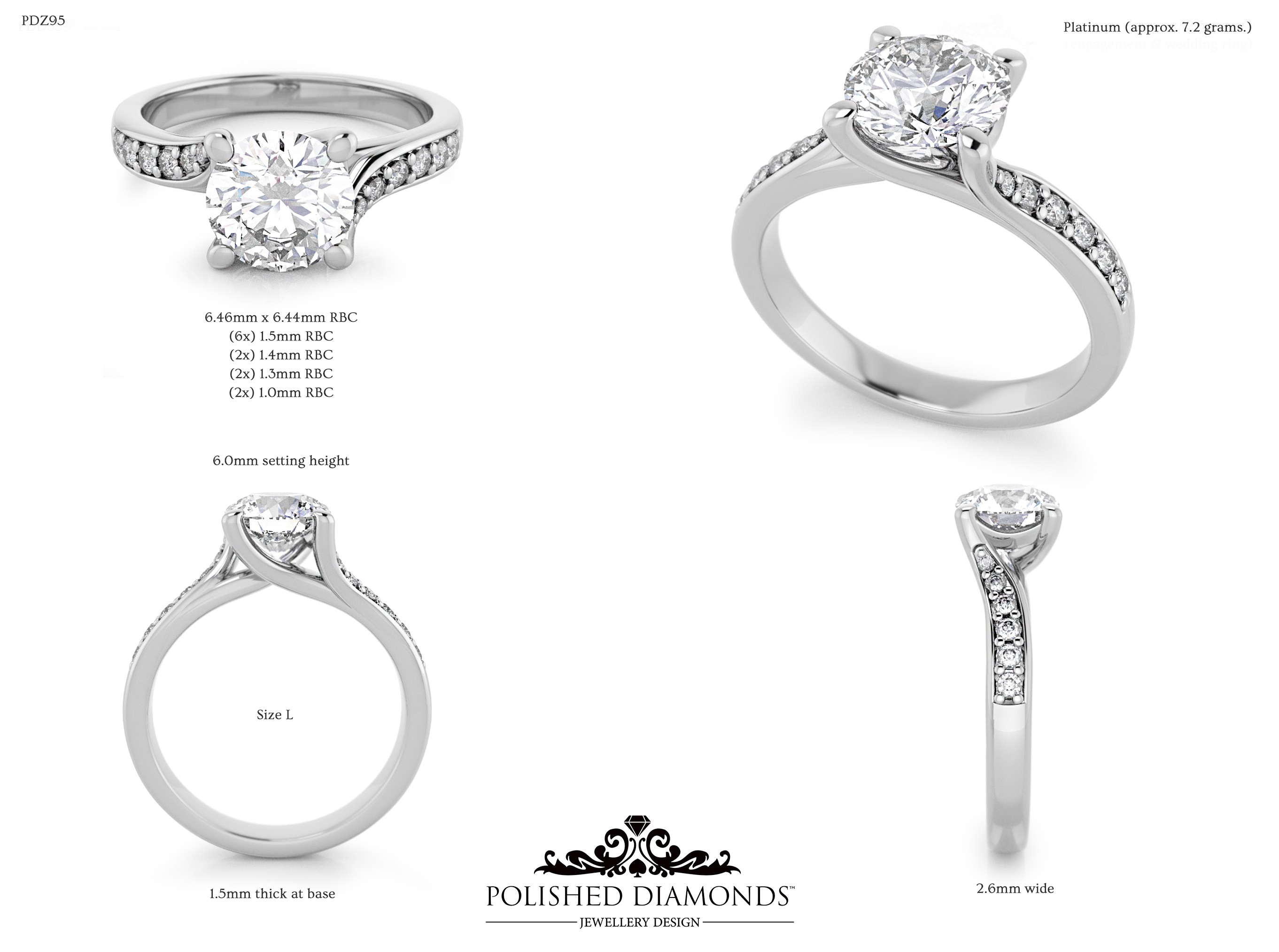 Round Solitaire ring – PDZ95